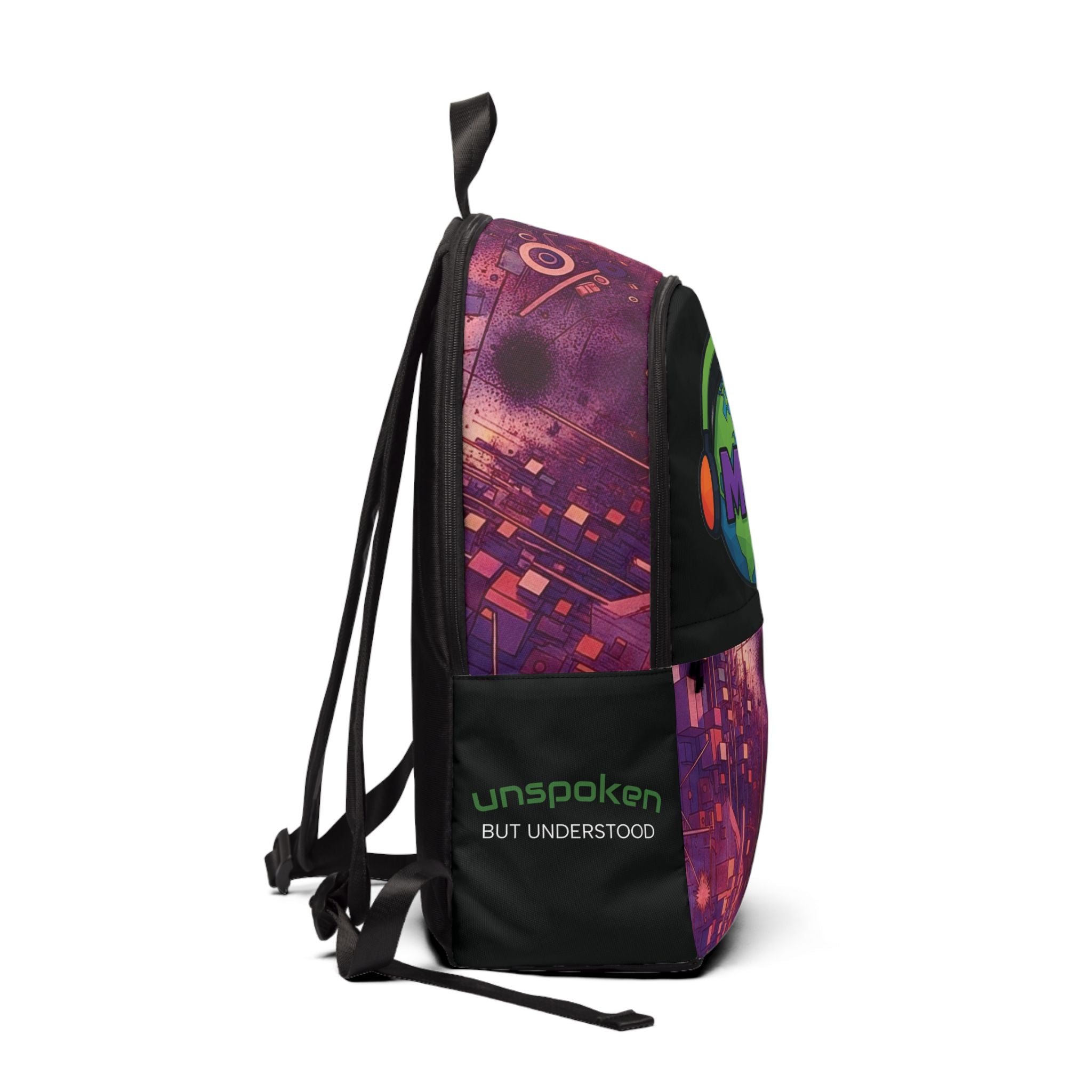 Mute the Noise Backpack (purple)
