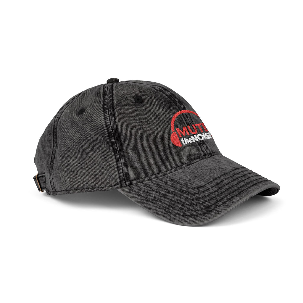 MUTE-the-NOISE: Vintage Embroidered Cap